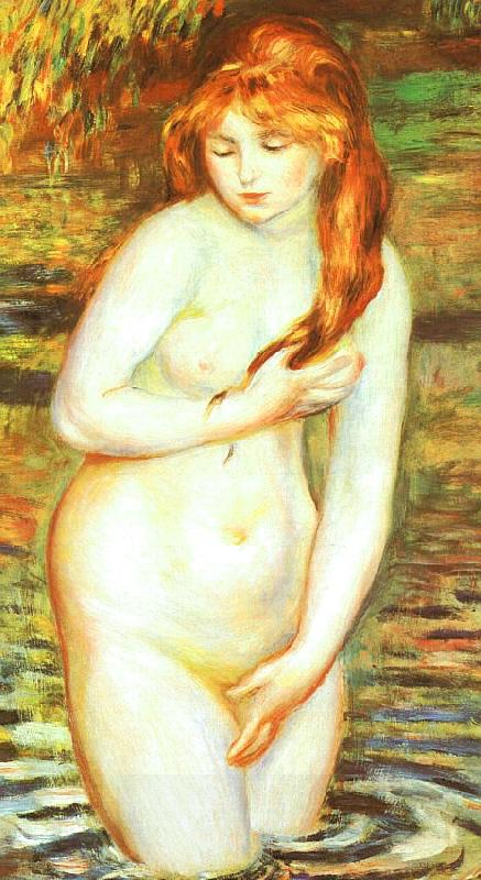 Pierre Renoir Young Woman Bathing China oil painting art